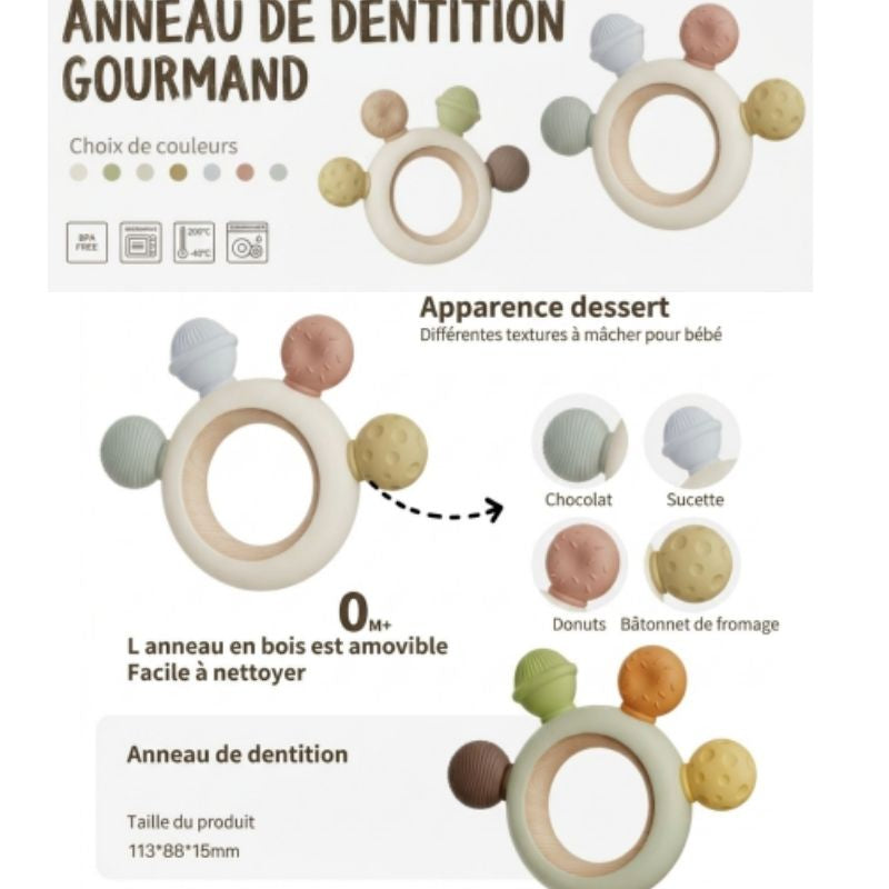 Anneaux de dentition Friandise Bois