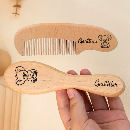 Brosse et Peigne bébé personnalisé