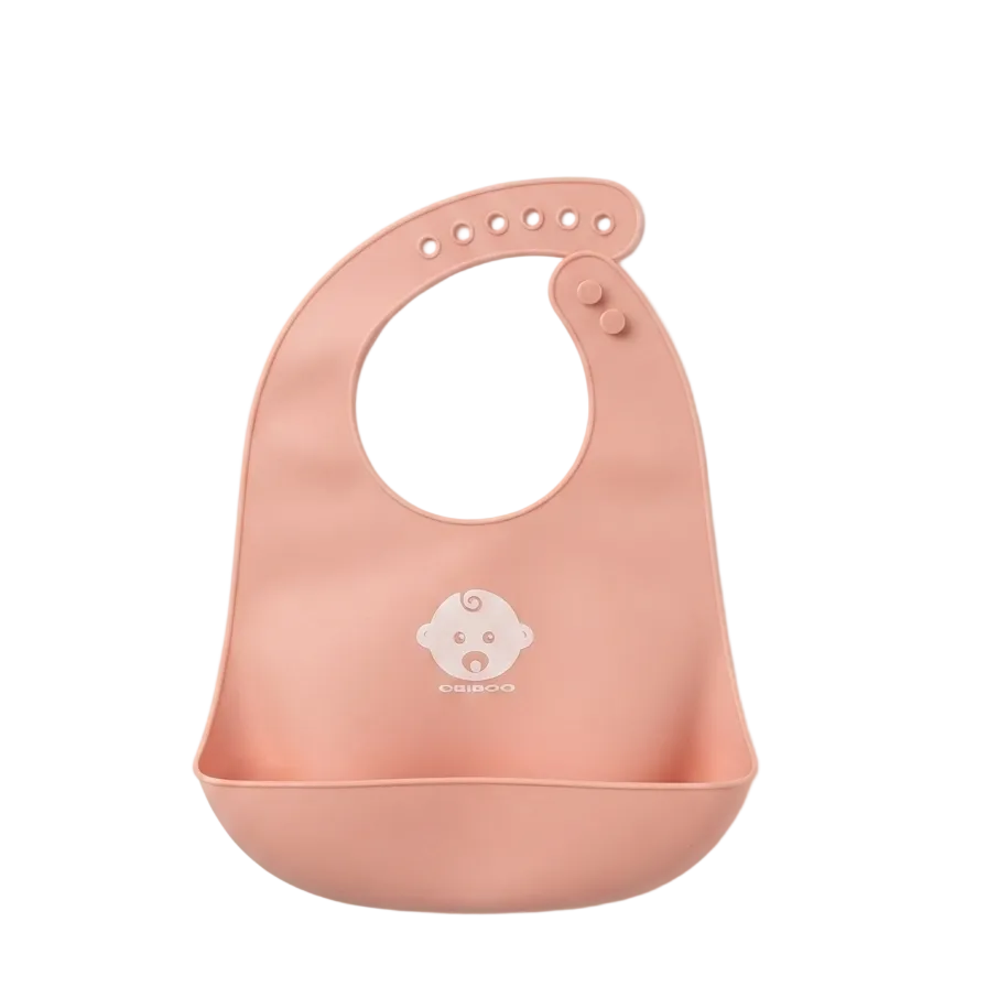 Bavoir en silicone qui retient miettes et liquides