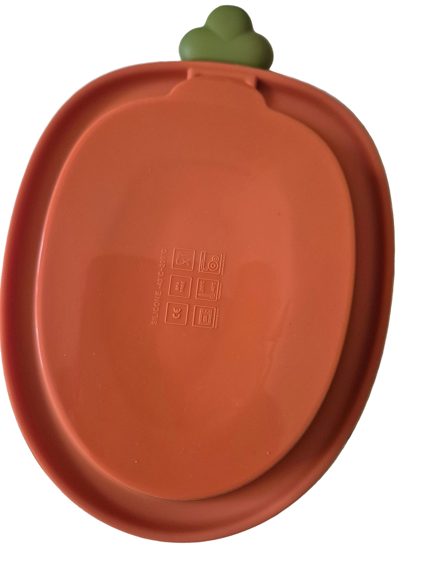Assiette Bebe Silicone 3 Compartiments Carotte