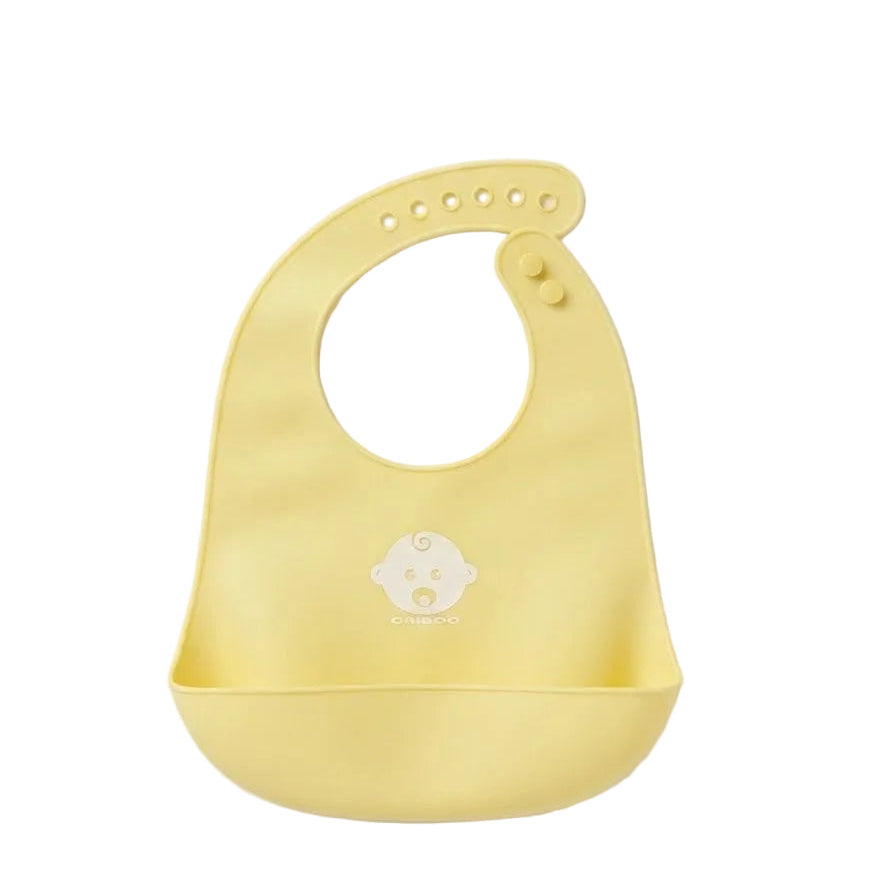 Bavoir bébé en silicone souple, vue de face