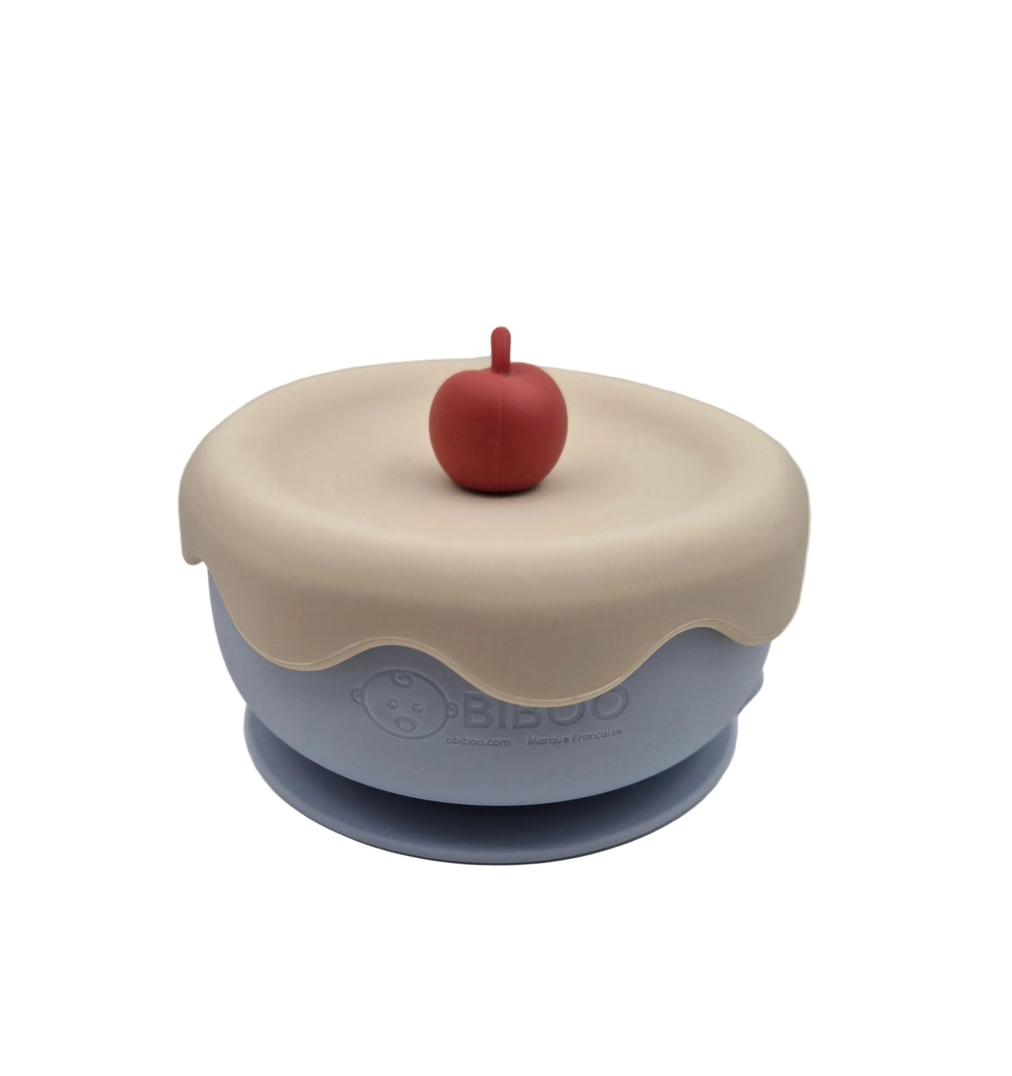 Bol d’Apprentissage Bébé en Silicone Cerise