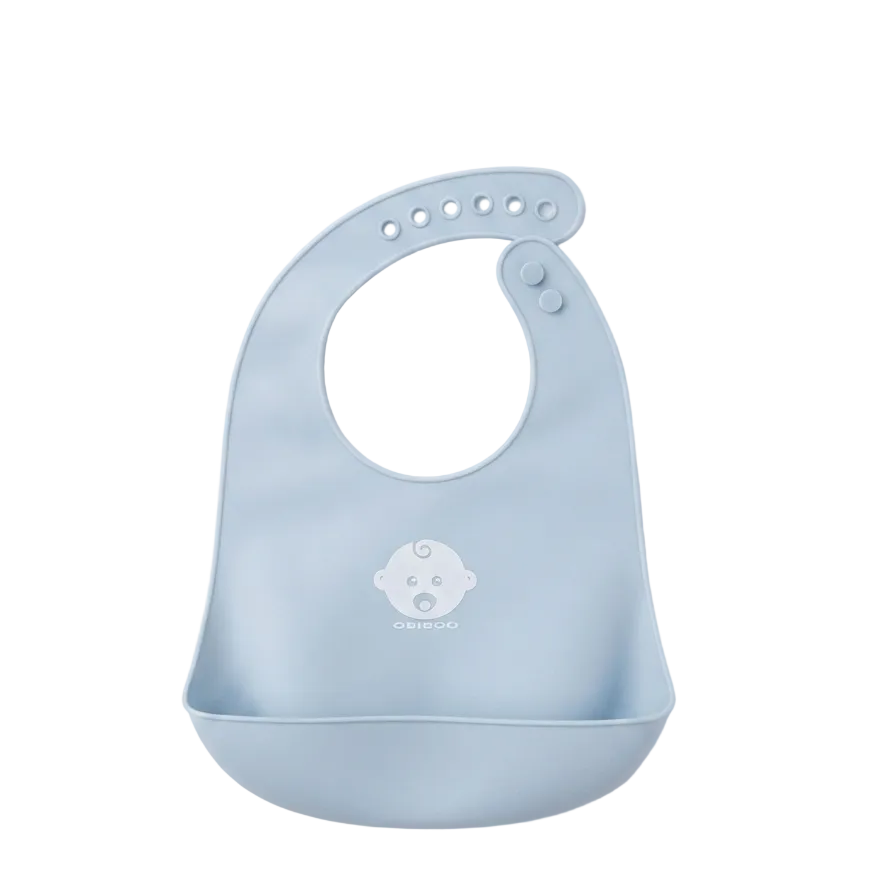 Bavoir bébé silicone facile à nettoyer, détail
