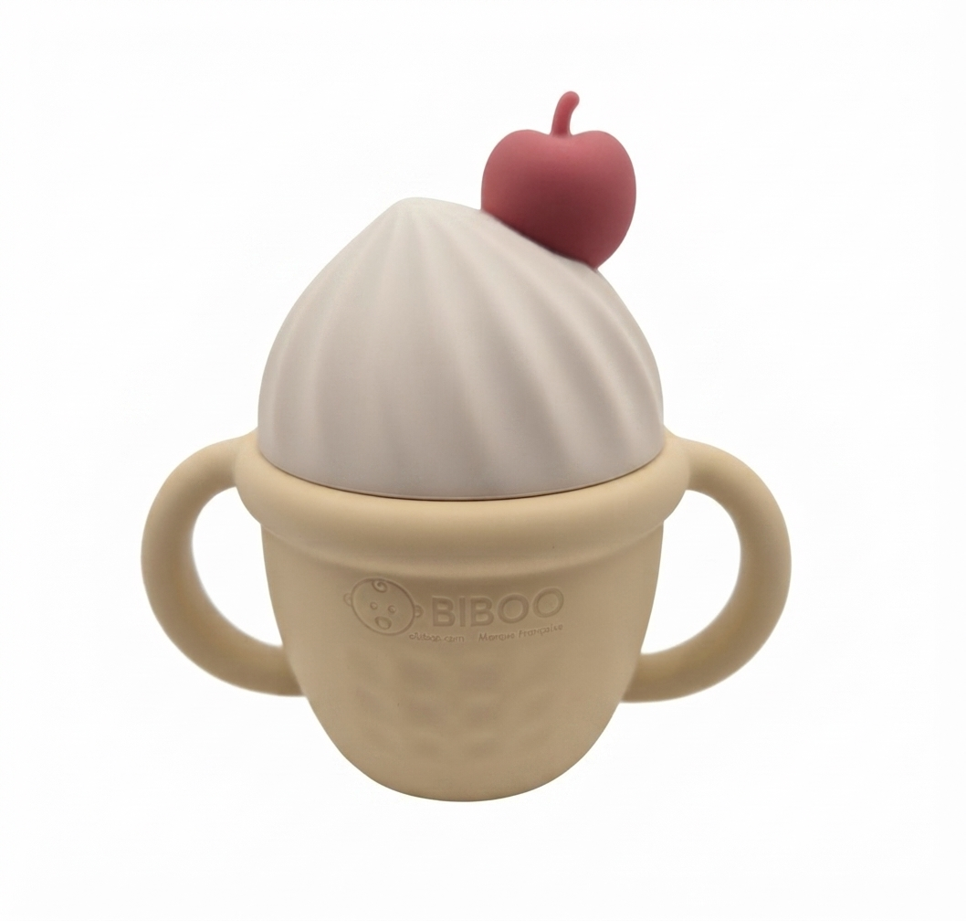 Tasse d'apprentissage bébé 3-en-1 Crème glacée – Obiboo