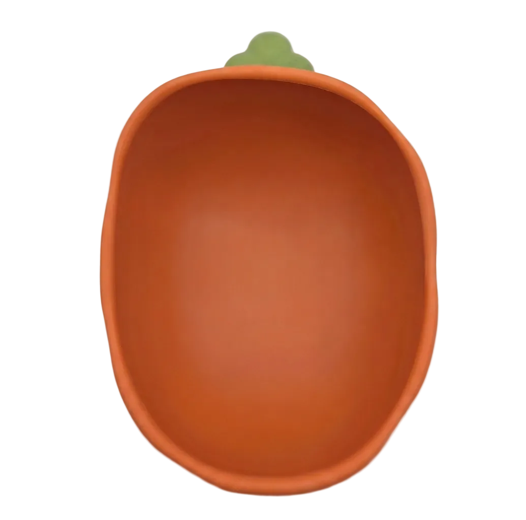 🥕Bol d’Apprentissage Bébé en Silicone Carotte